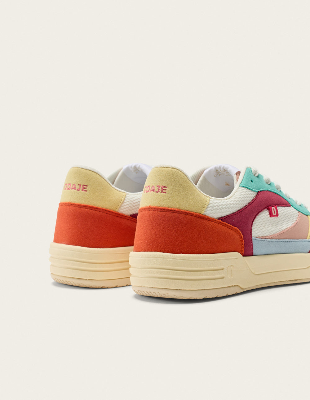Axelle low-top trainers - Pink lime white