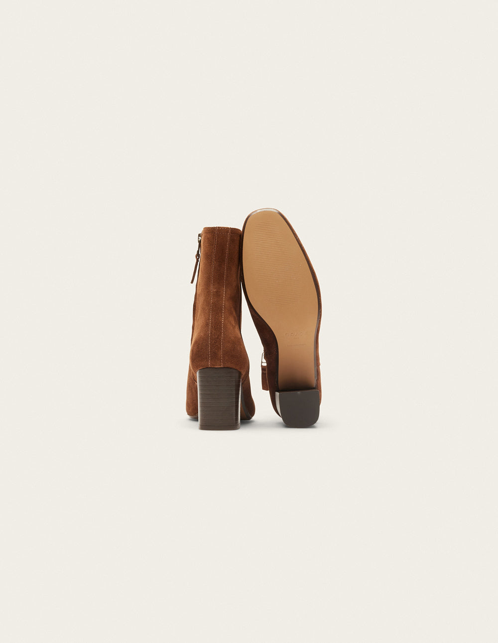 Heeled ankle boots Brune - Brown suede