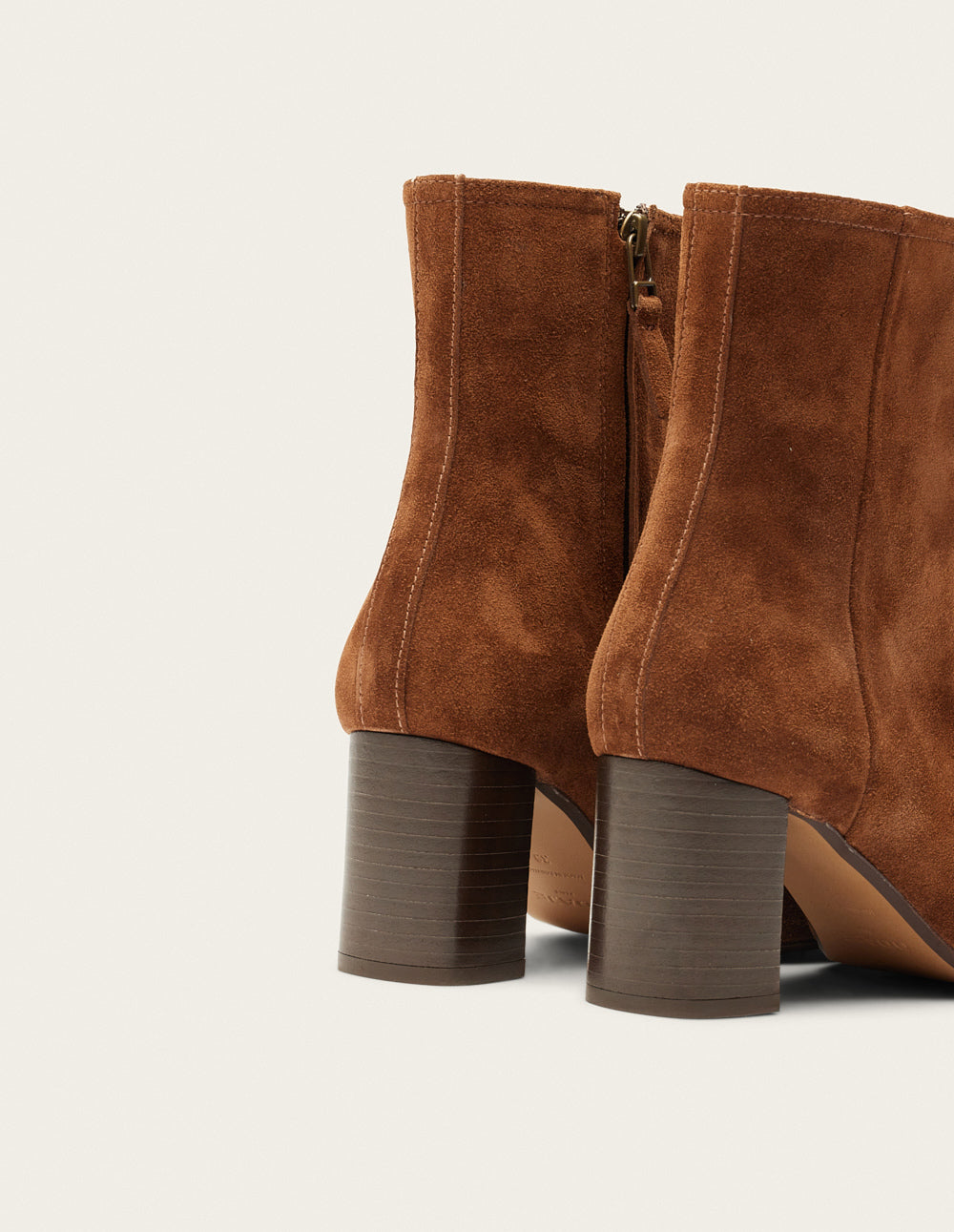 Heeled ankle boots Brune - Brown suede
