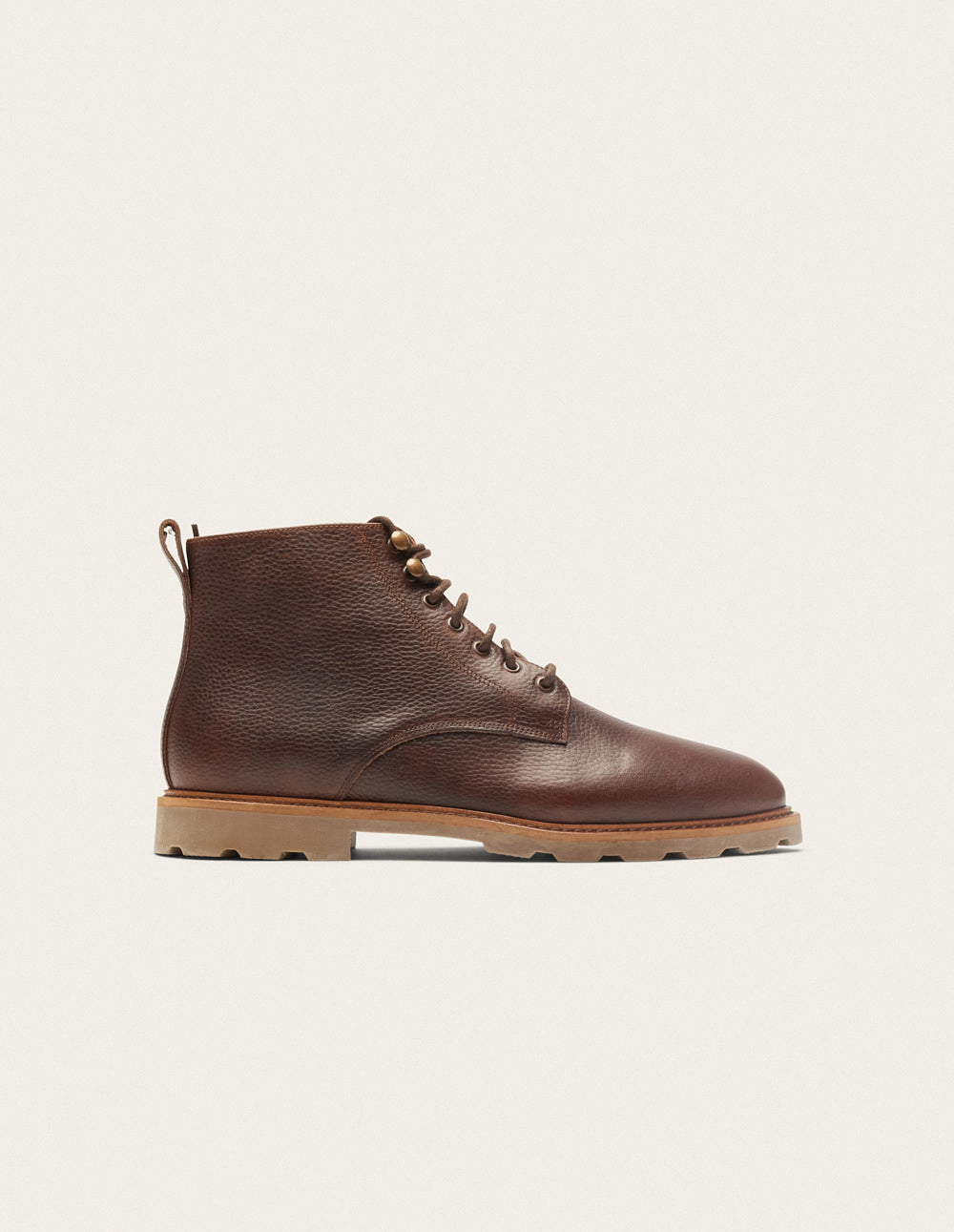 Desert Boots Eugène - Leather Grained Brown Pull -Up