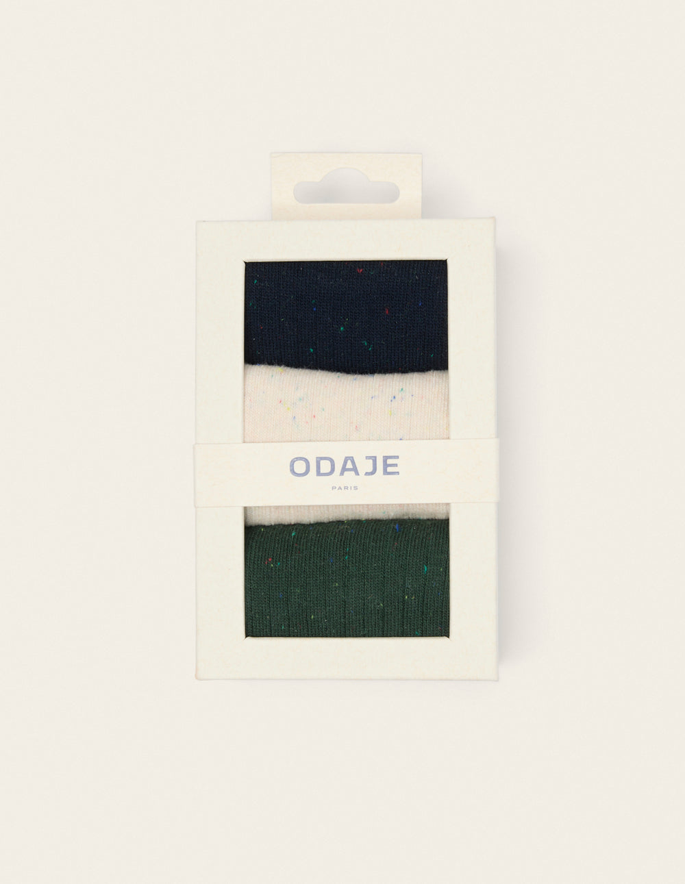 Pack of 3 Socks - Nep multicolor navy ecru green
