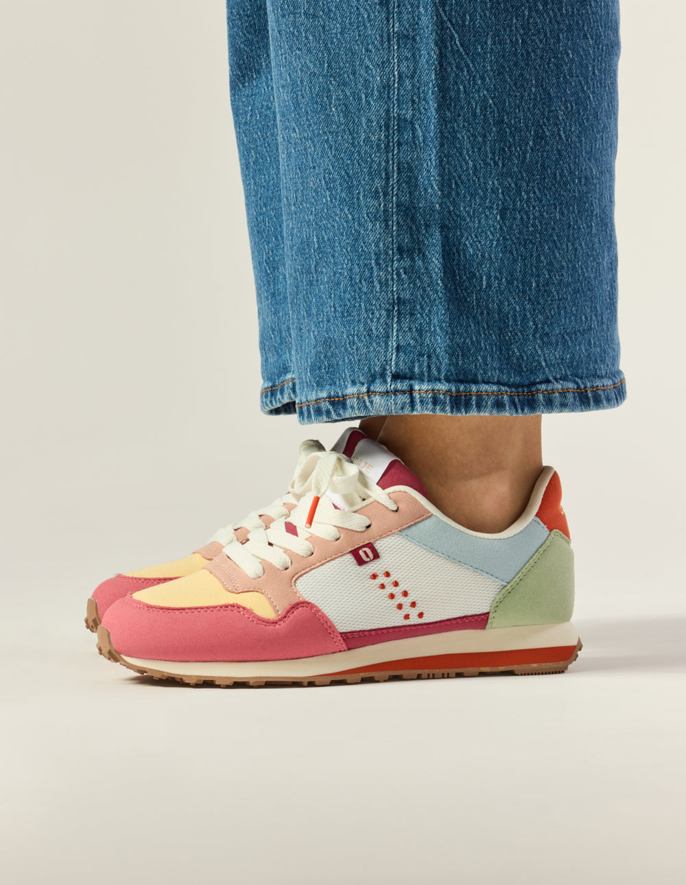 Gabrielle low-top trainers - Lime pink