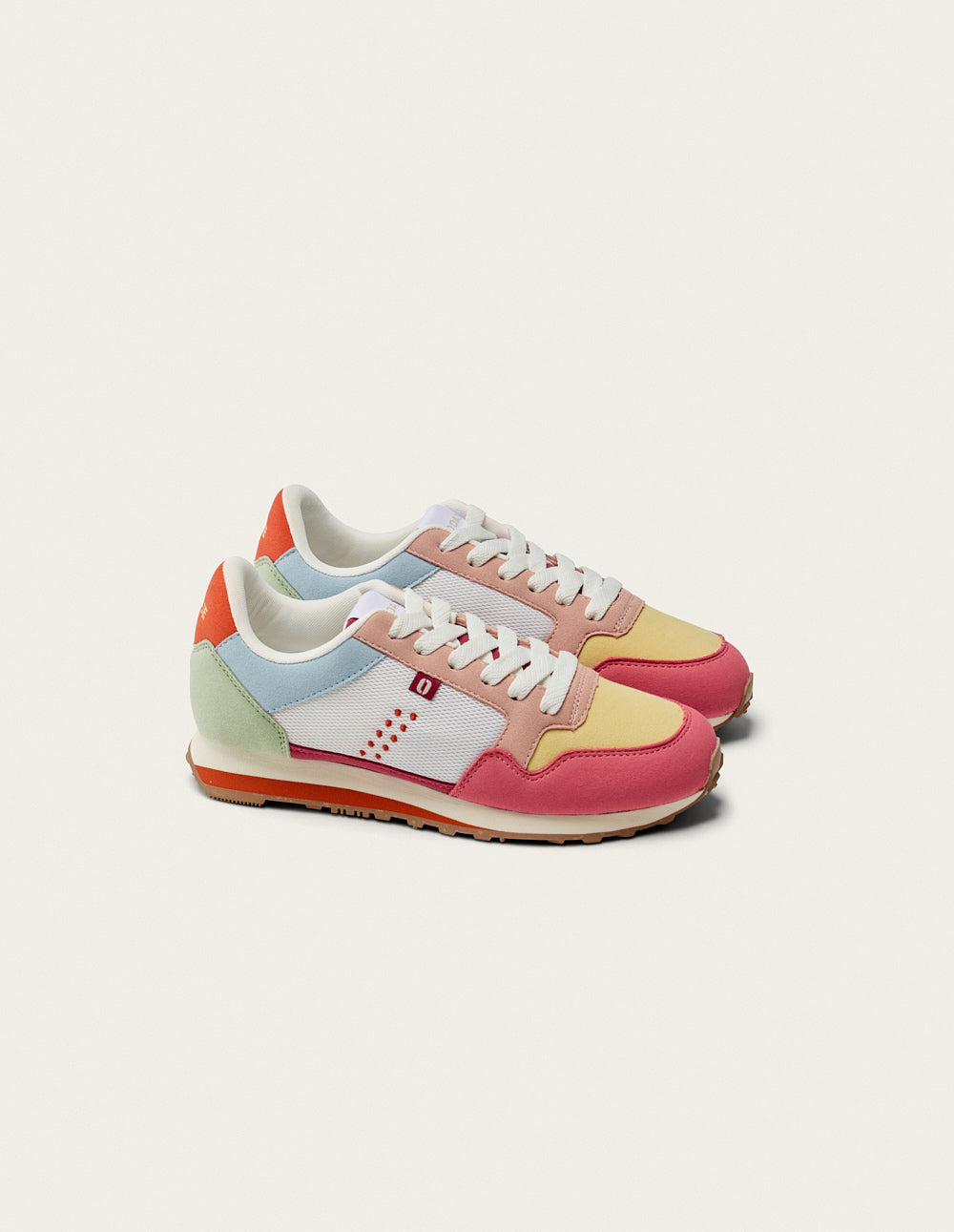 Gabrielle low-top trainers - Lime pink