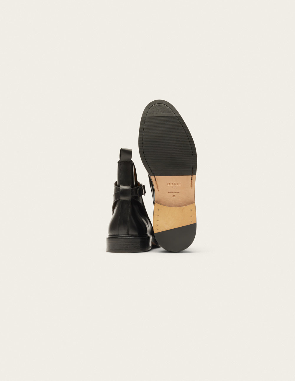 Boots Gaetan - Black leather