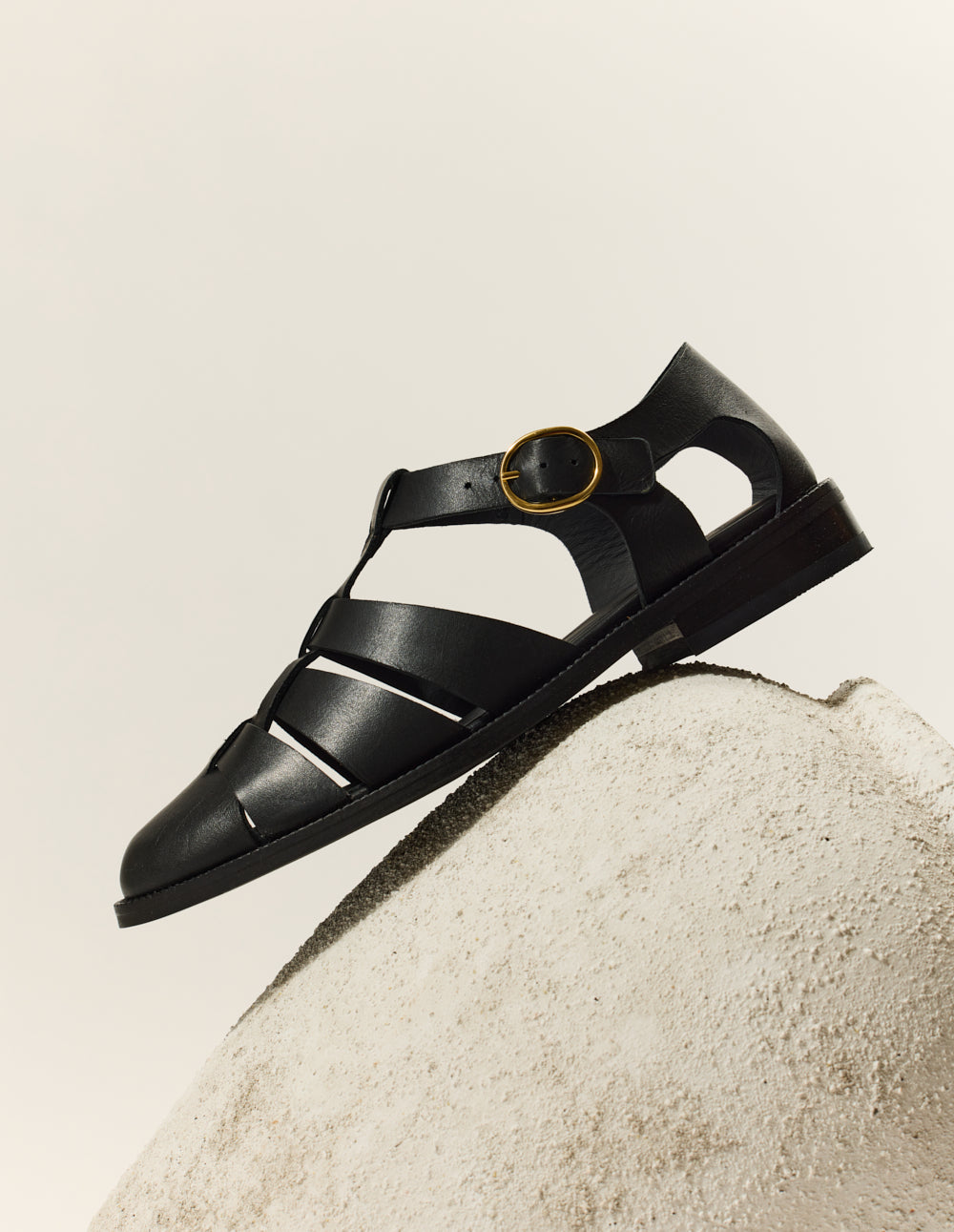 Sandals Inès - Black leather