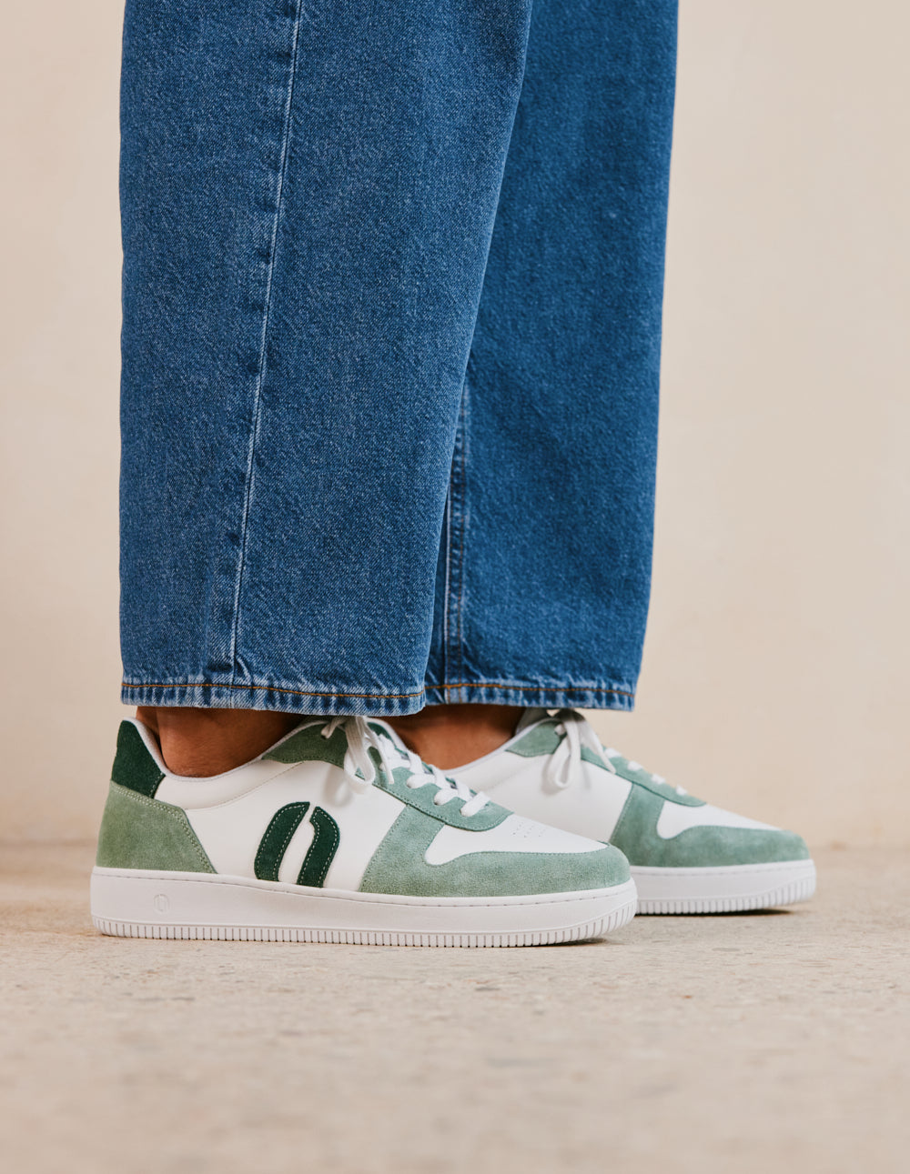 Matthieu low-top trainers - Green white