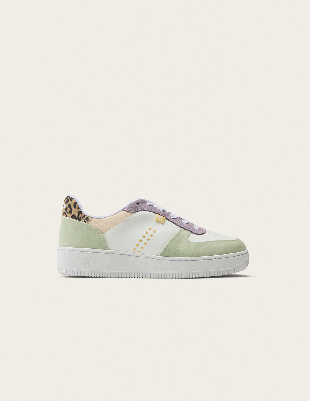 Maxence F low-top sneakers - Green white lilac