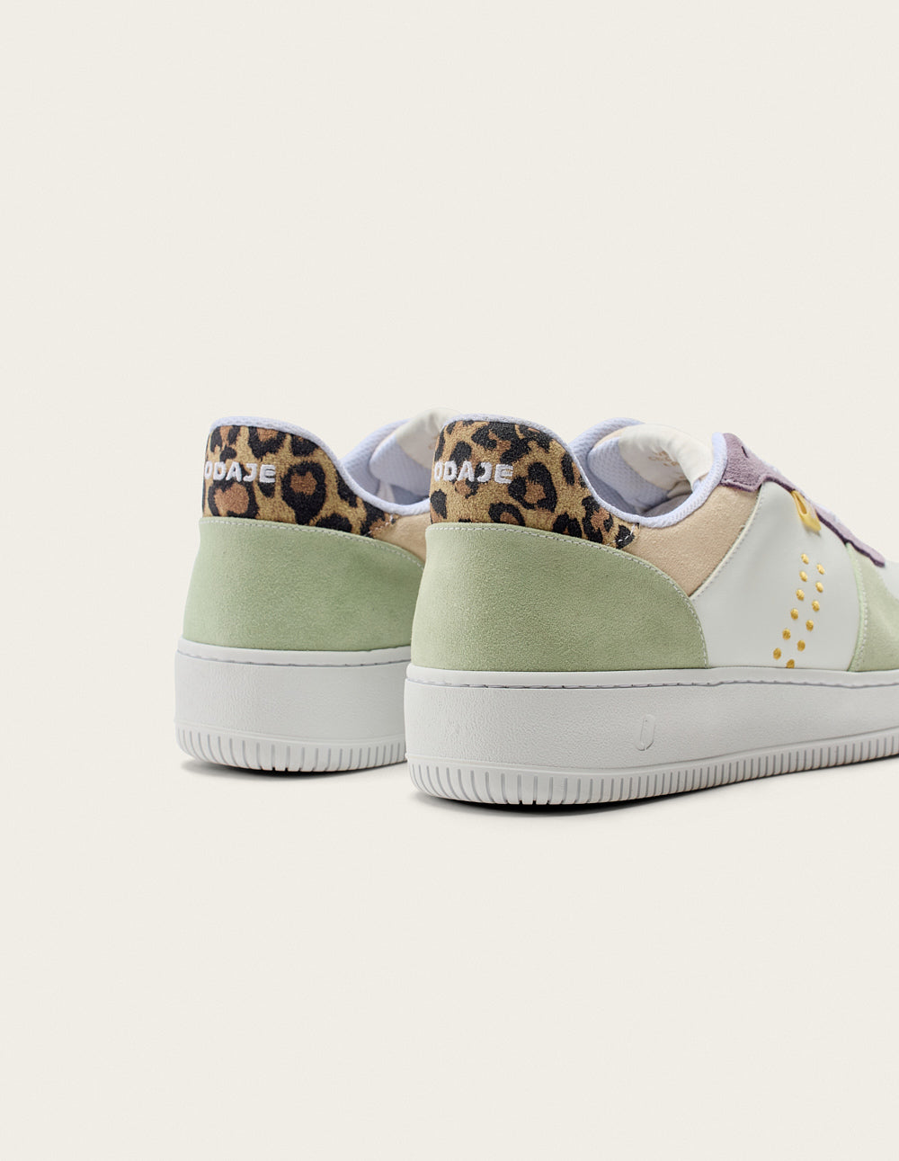 Maxence F low-top sneakers - Green white lilac