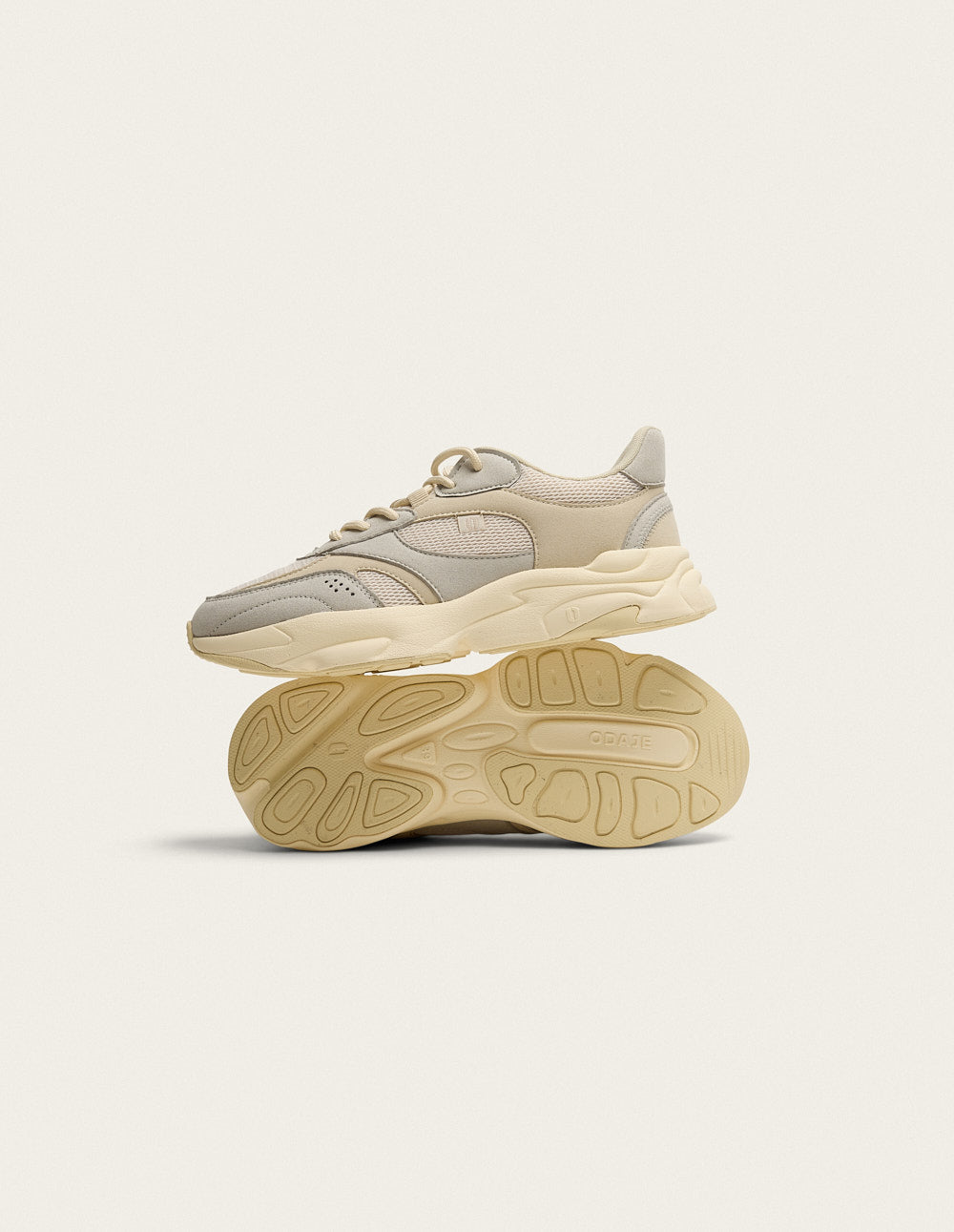 Nathanaelle low-top trainers - Beige