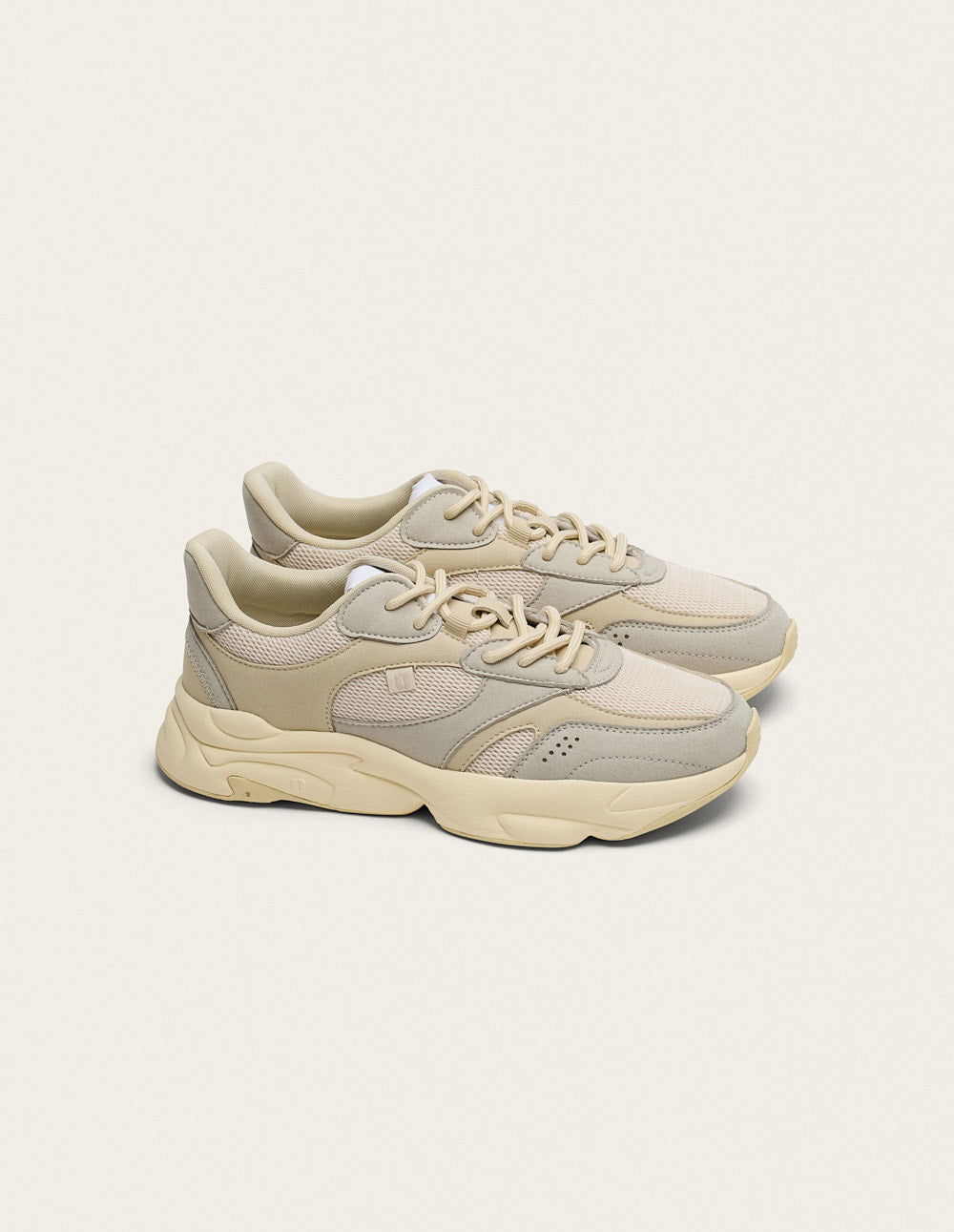 Nathanaelle low-top trainers - Beige