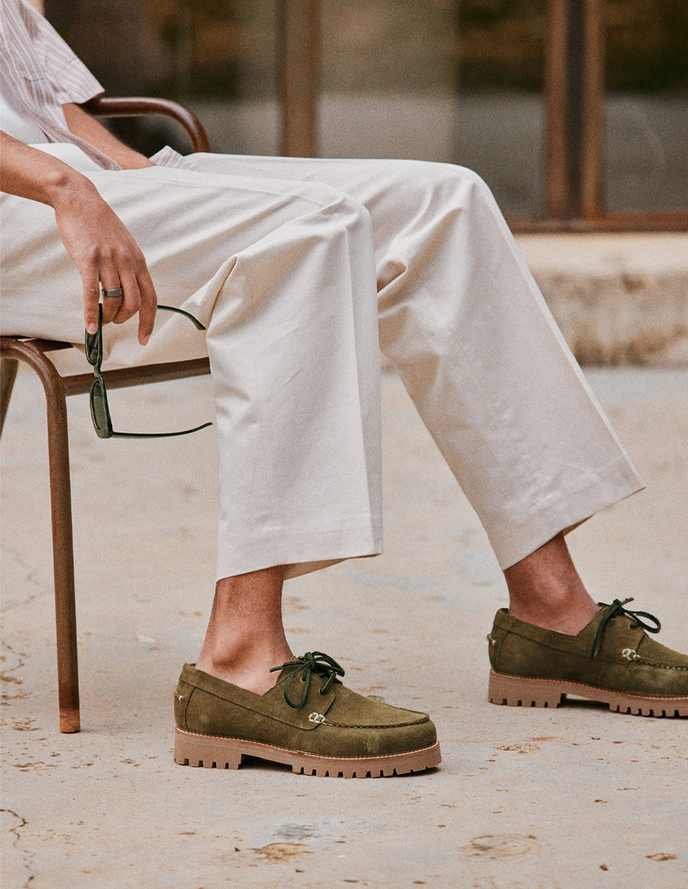 Tom Boat Tom Boat Shoes - Khaki Suede