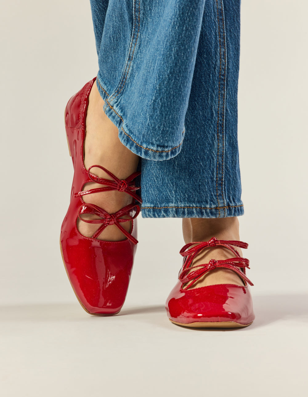 Tula Ballerinas - Red Patent Leather