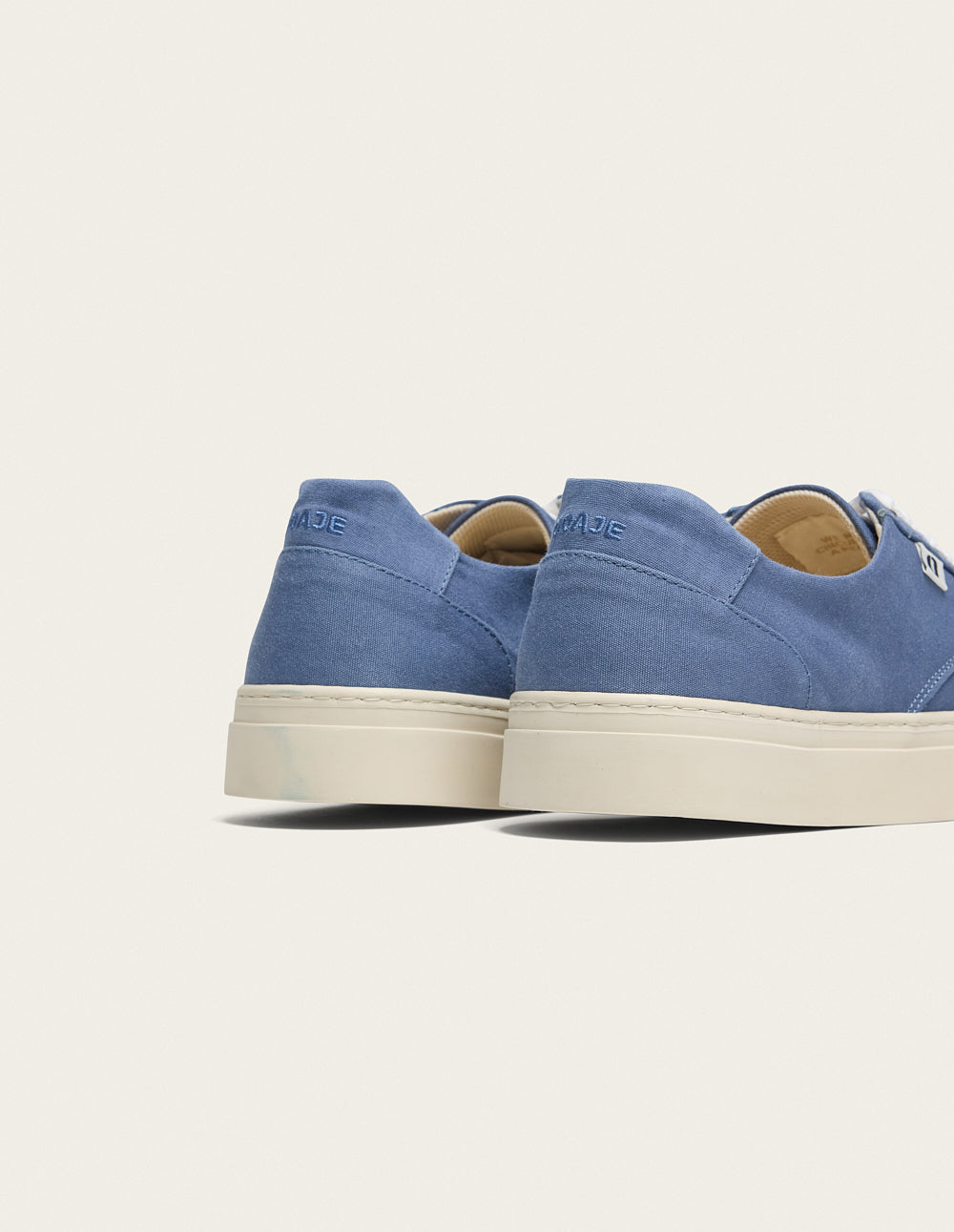 Low-top trainers Alexandre - Petrol blue canvas