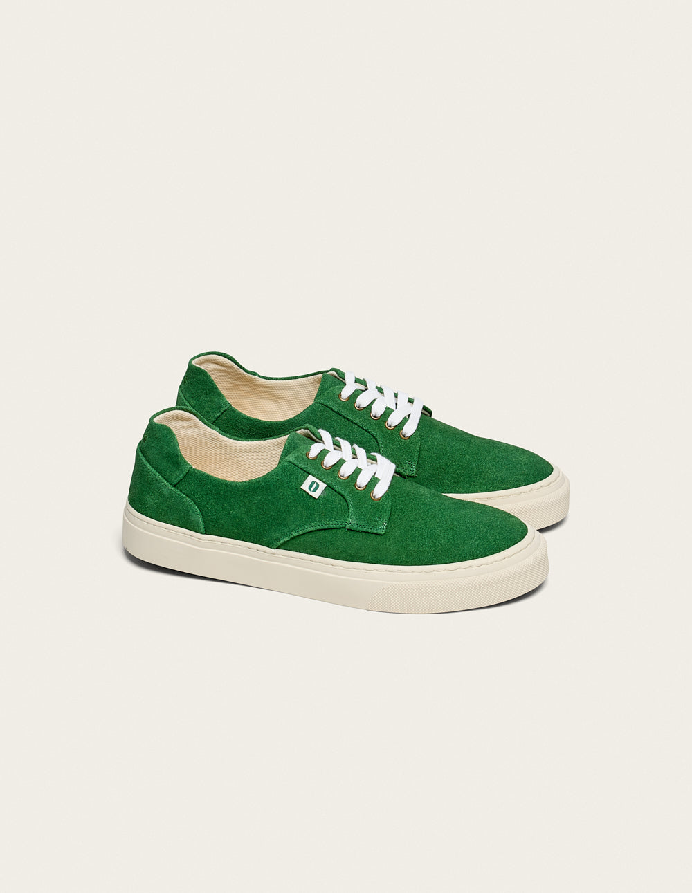 Baskets basses Alexandre - Suède vert
