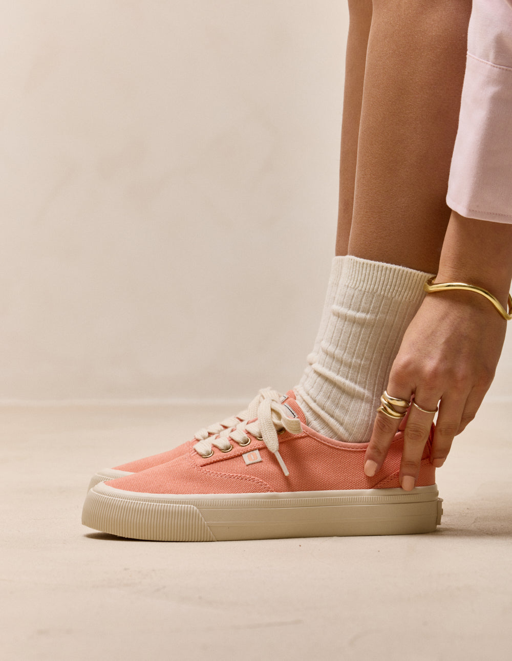 Asila low-top trainers - Blush
