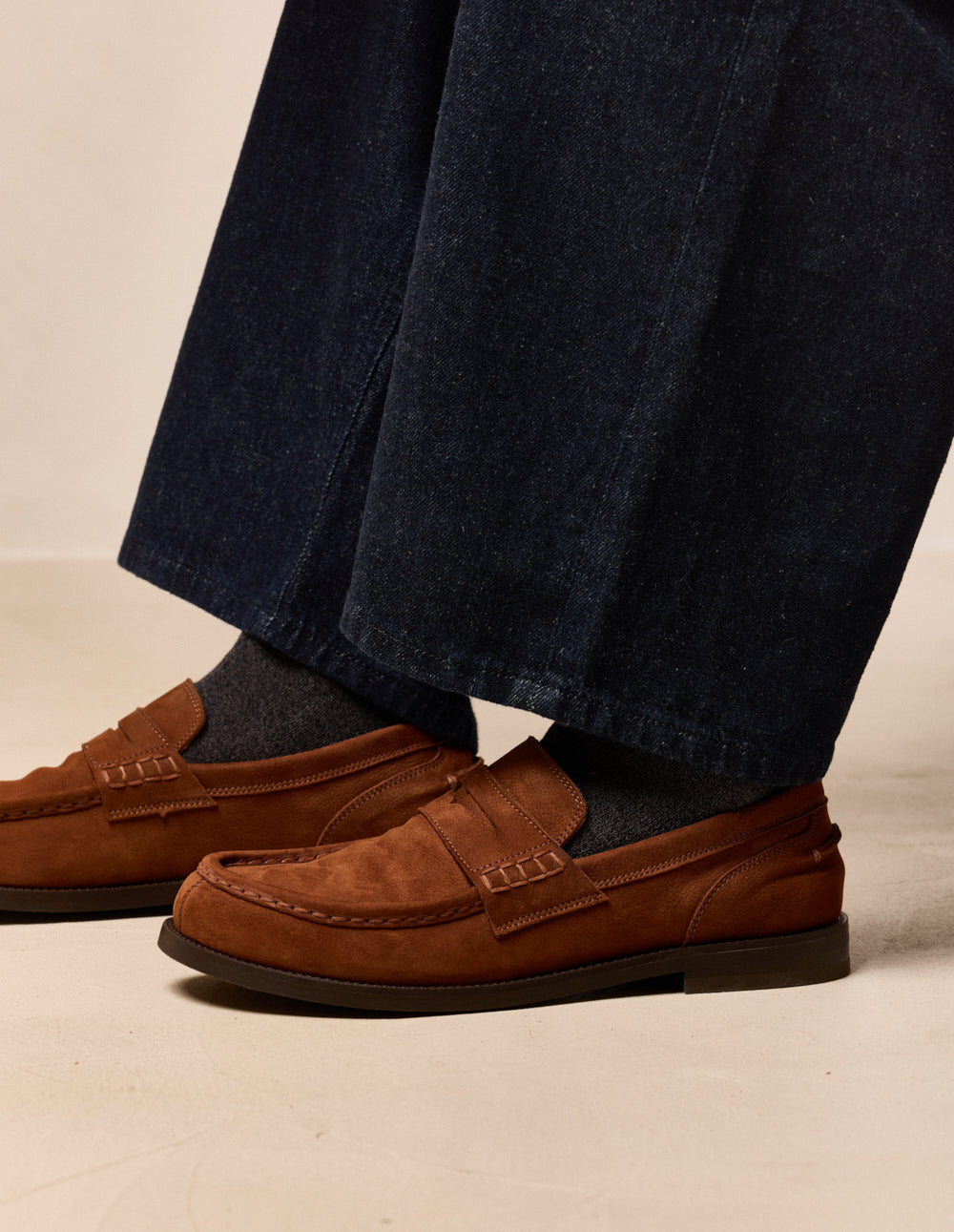 Mocassins Faris - Nubuck cognac