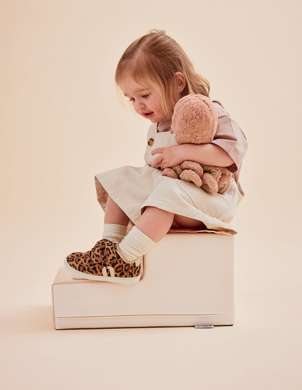 Baskets Enfants Lilo - Léopard écru