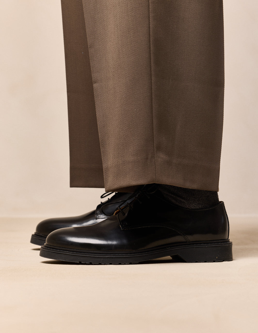 Derbies Olivier - Cuir box noir