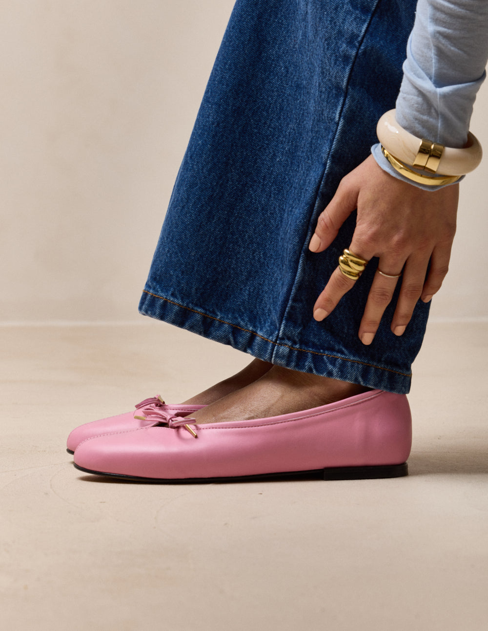 Palea ballet flats - Pink Leather