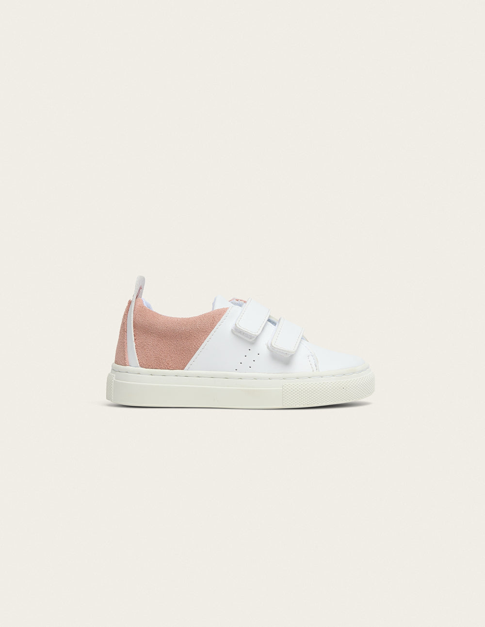 Baskets Enfants René Junior - Blanc rose