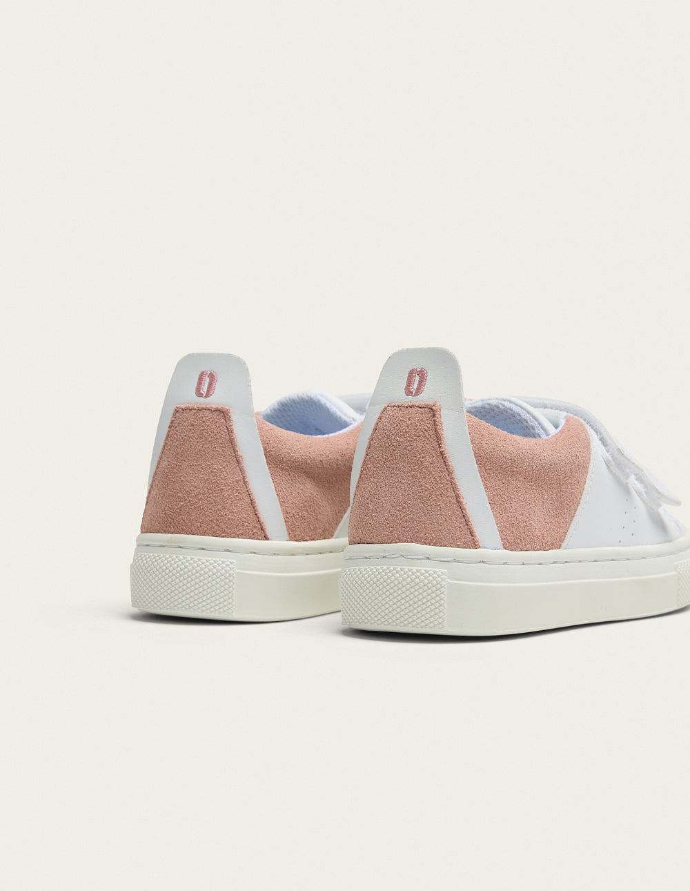 Baskets Enfants René Junior - Blanc rose