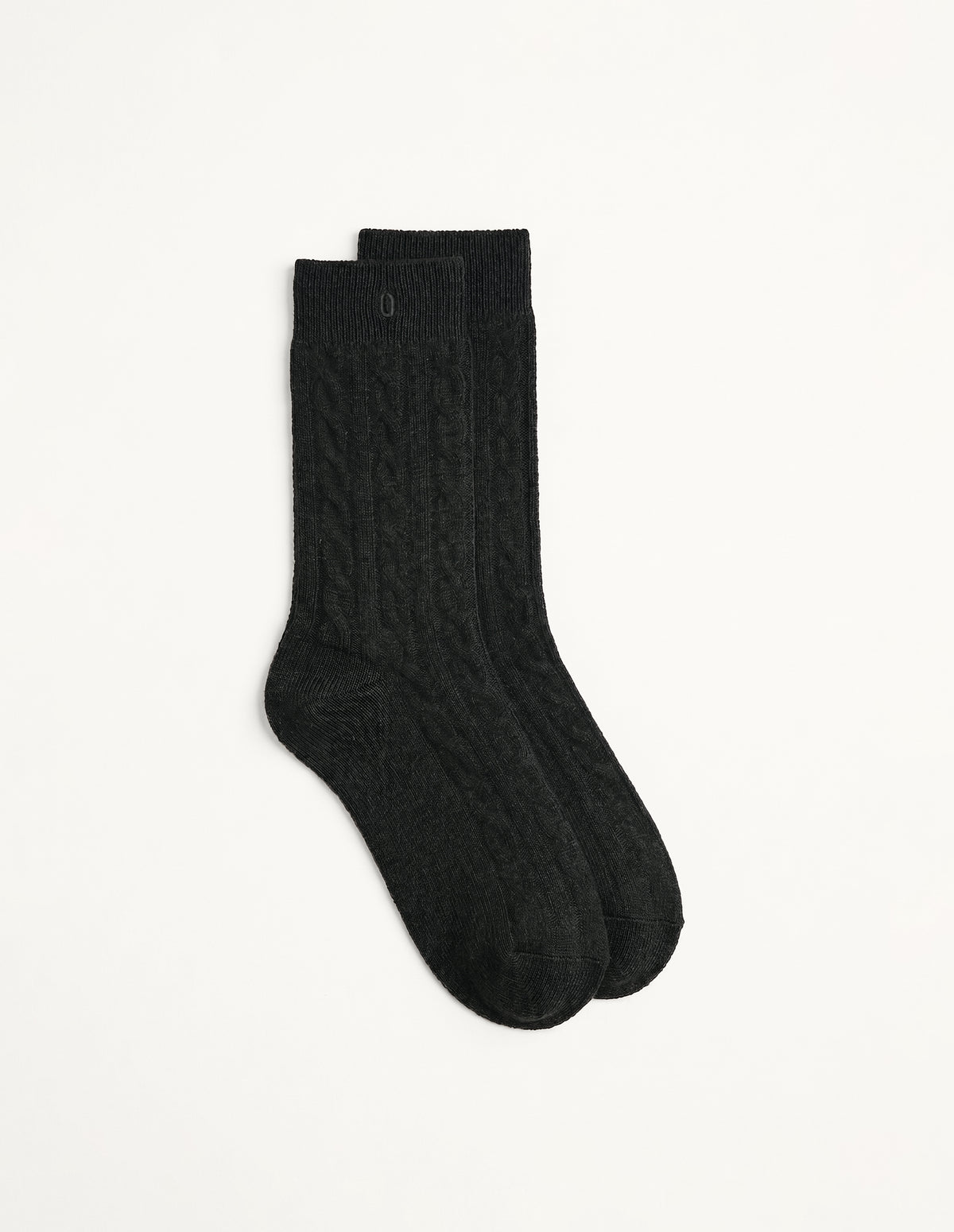 Pair of socks - Khaki cable knit