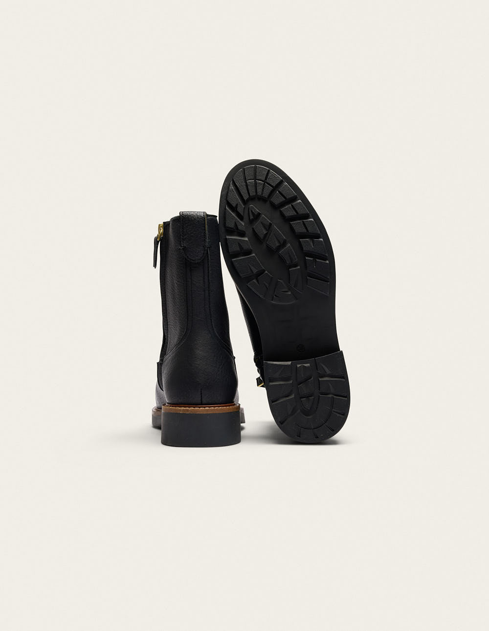 Bottines Aris - Cuir grainé noir