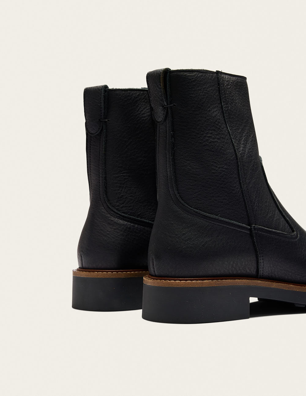 Bottines Aris - Cuir grainé noir