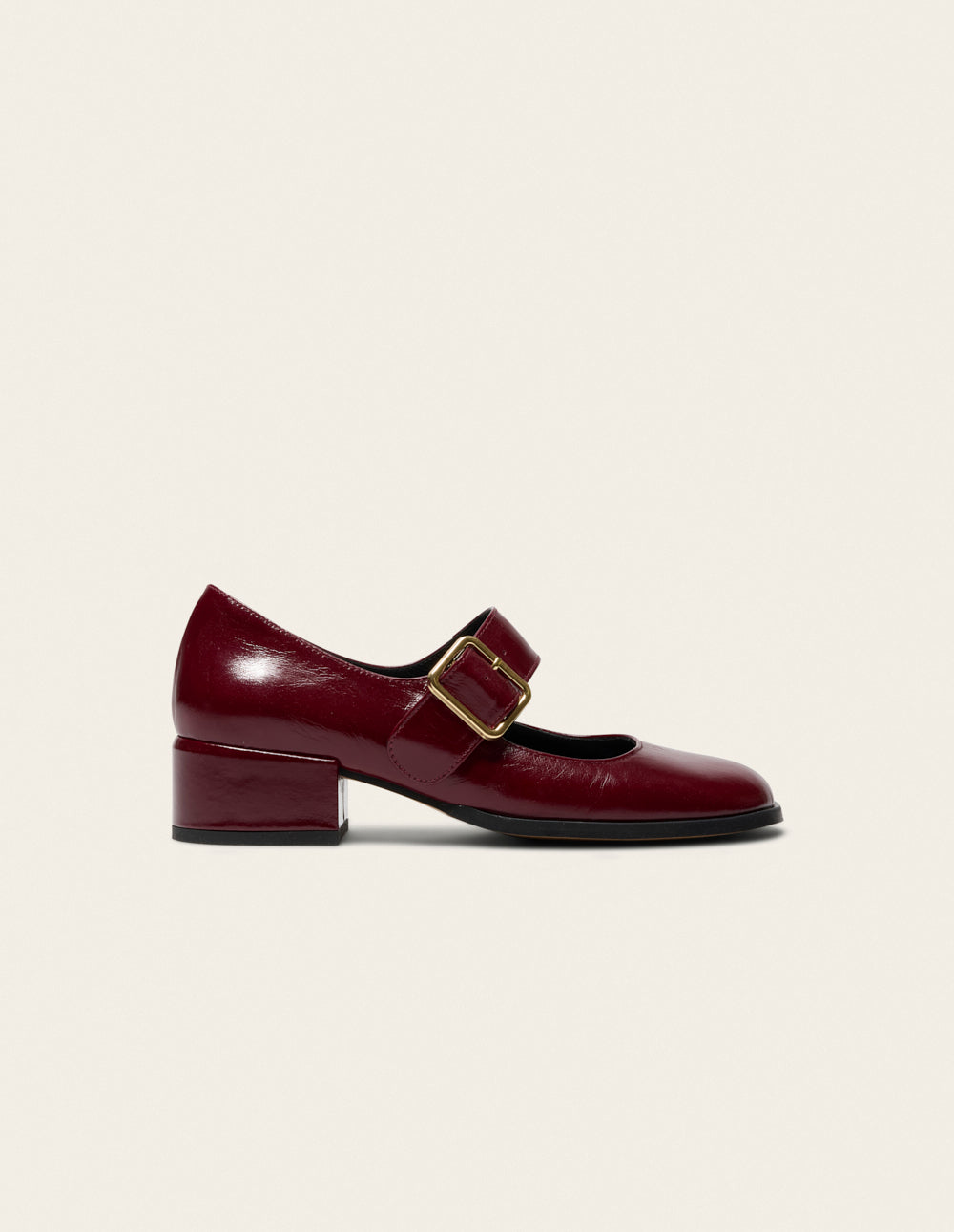 Amari pumps - Burgundy pleated leather