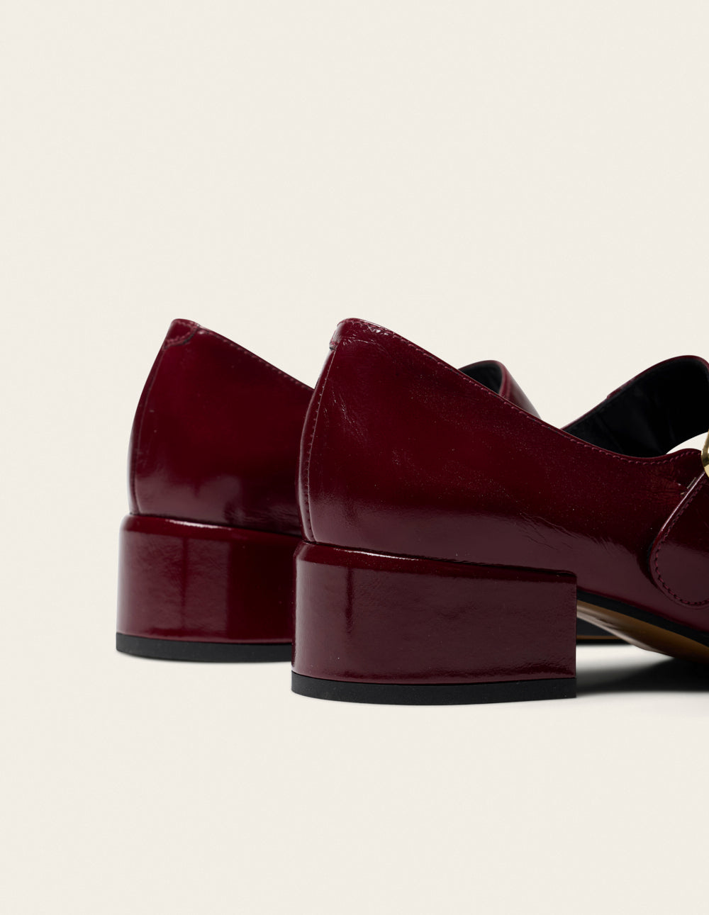 Amari pumps - Burgundy pleated leather