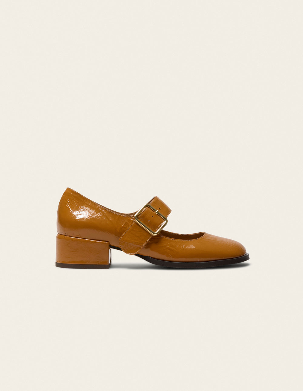Amari pumps - Camel pleated leather
