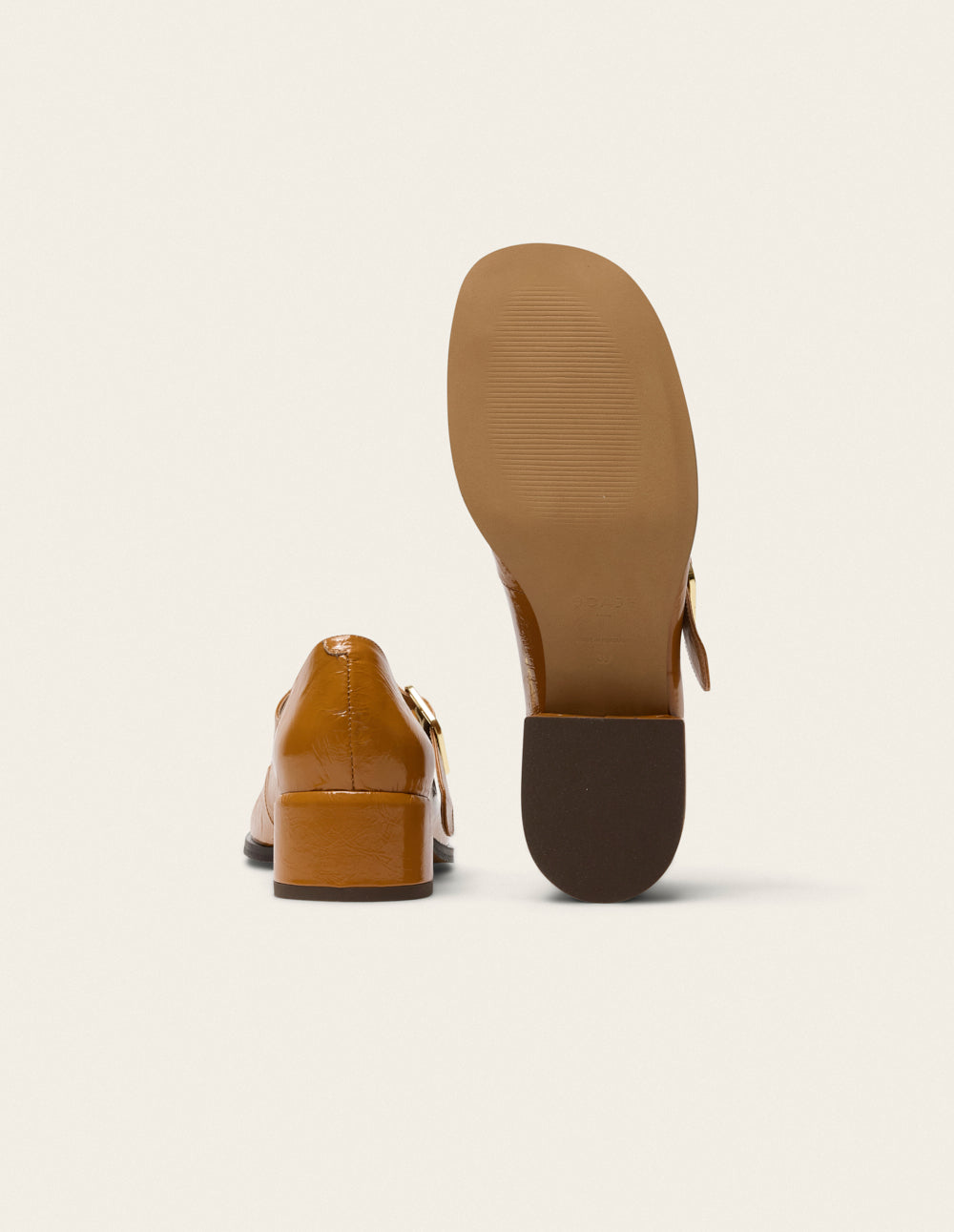 Amari pumps - Camel pleated leather