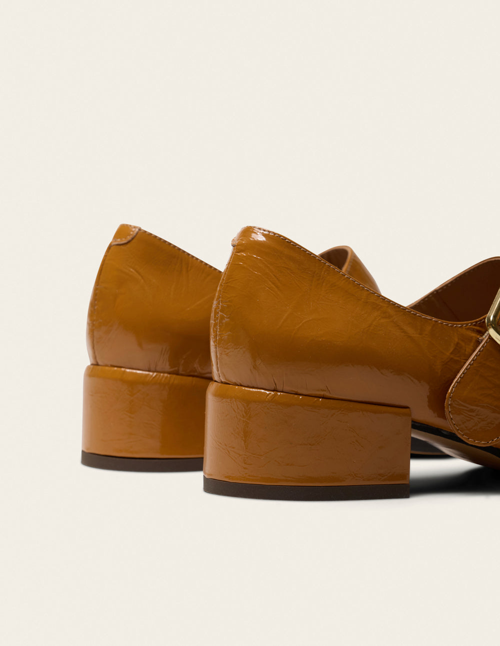 Amari pumps - Camel pleated leather