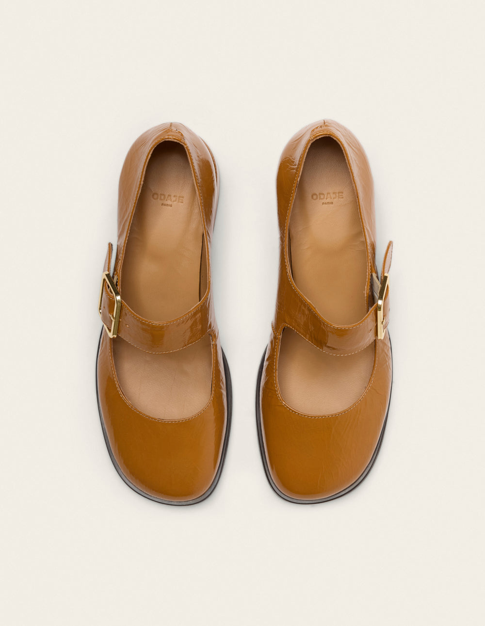 Amari pumps - Camel pleated leather