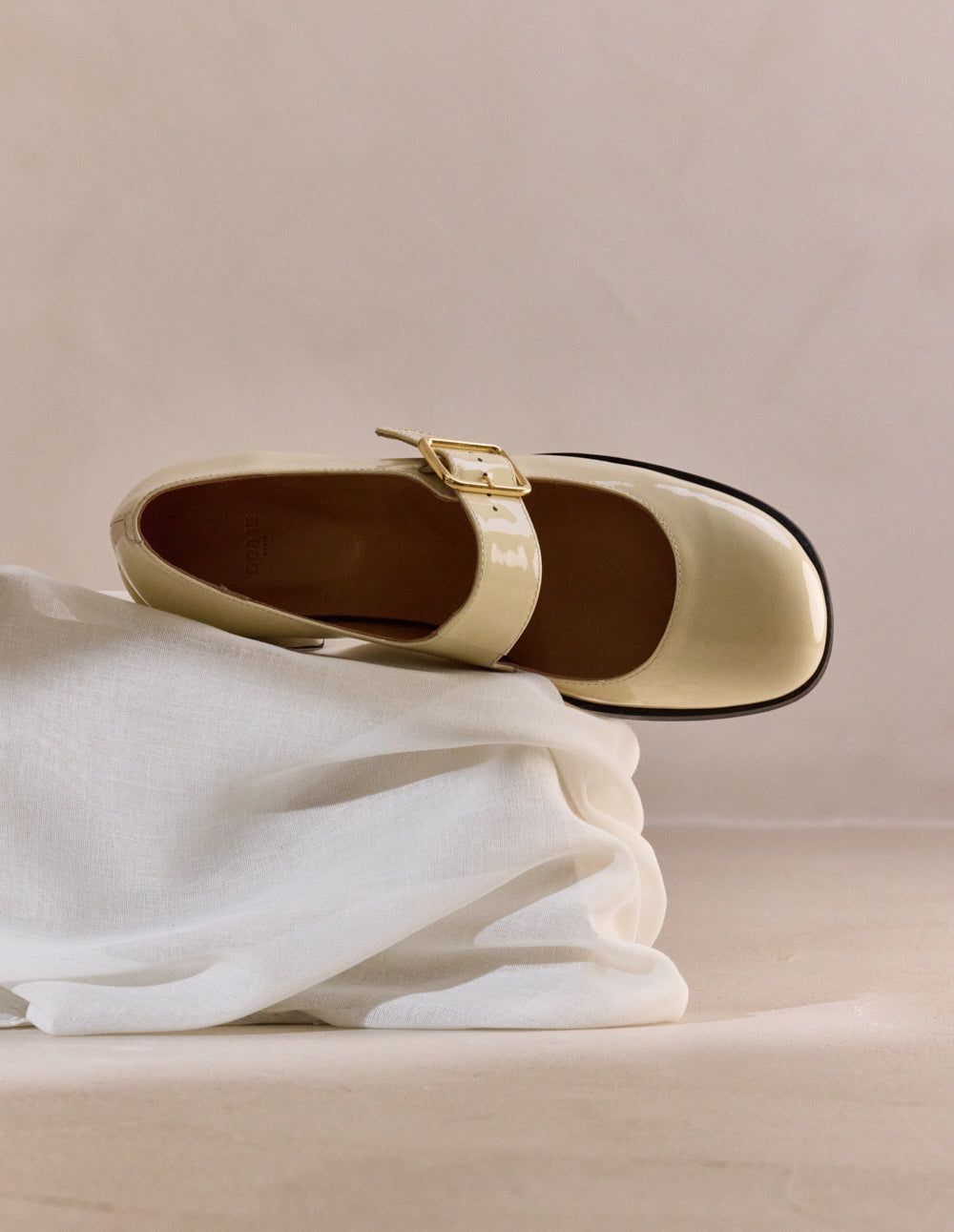 Amari pumps - Ivory patent leather