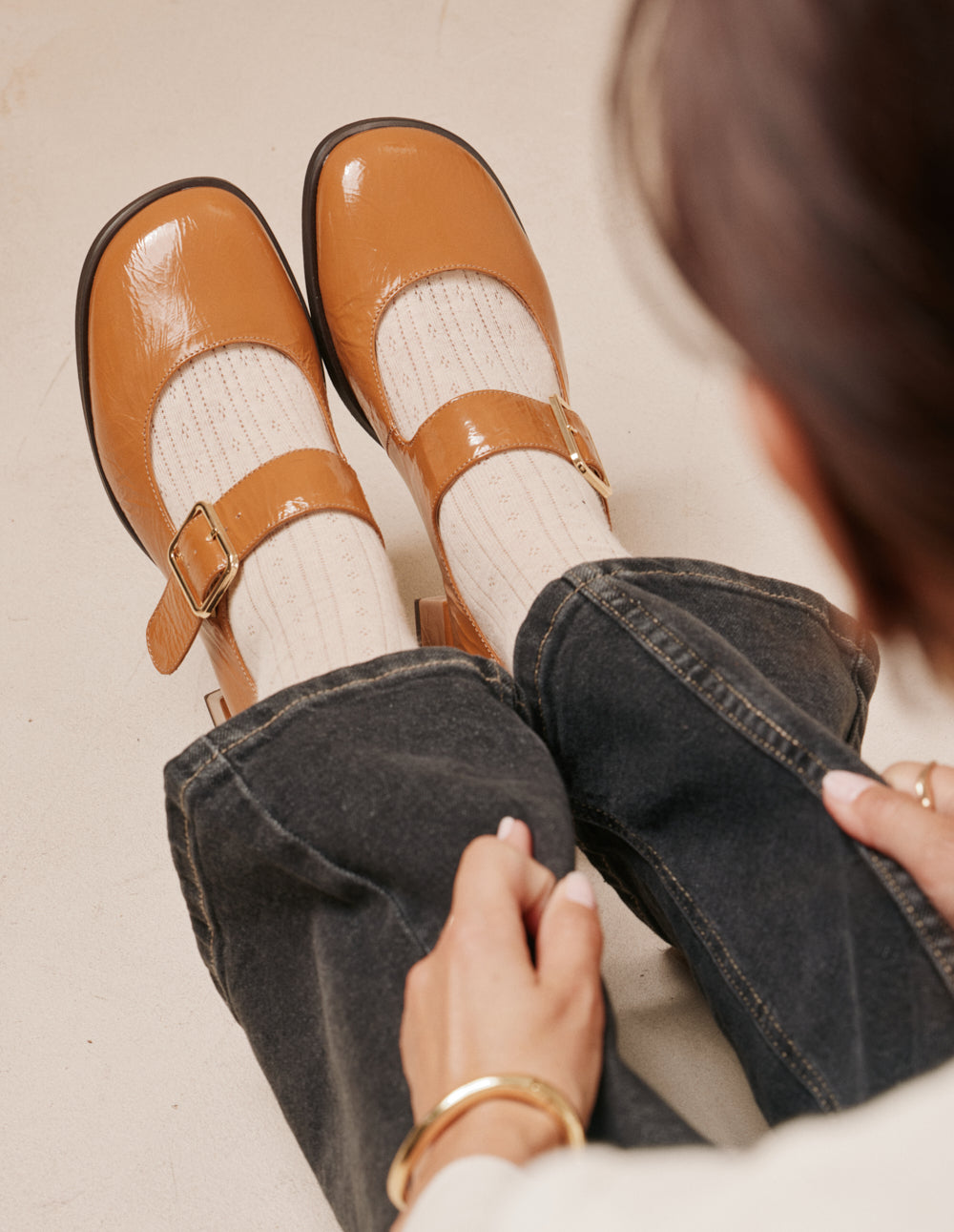 Amari pumps - Camel pleated leather