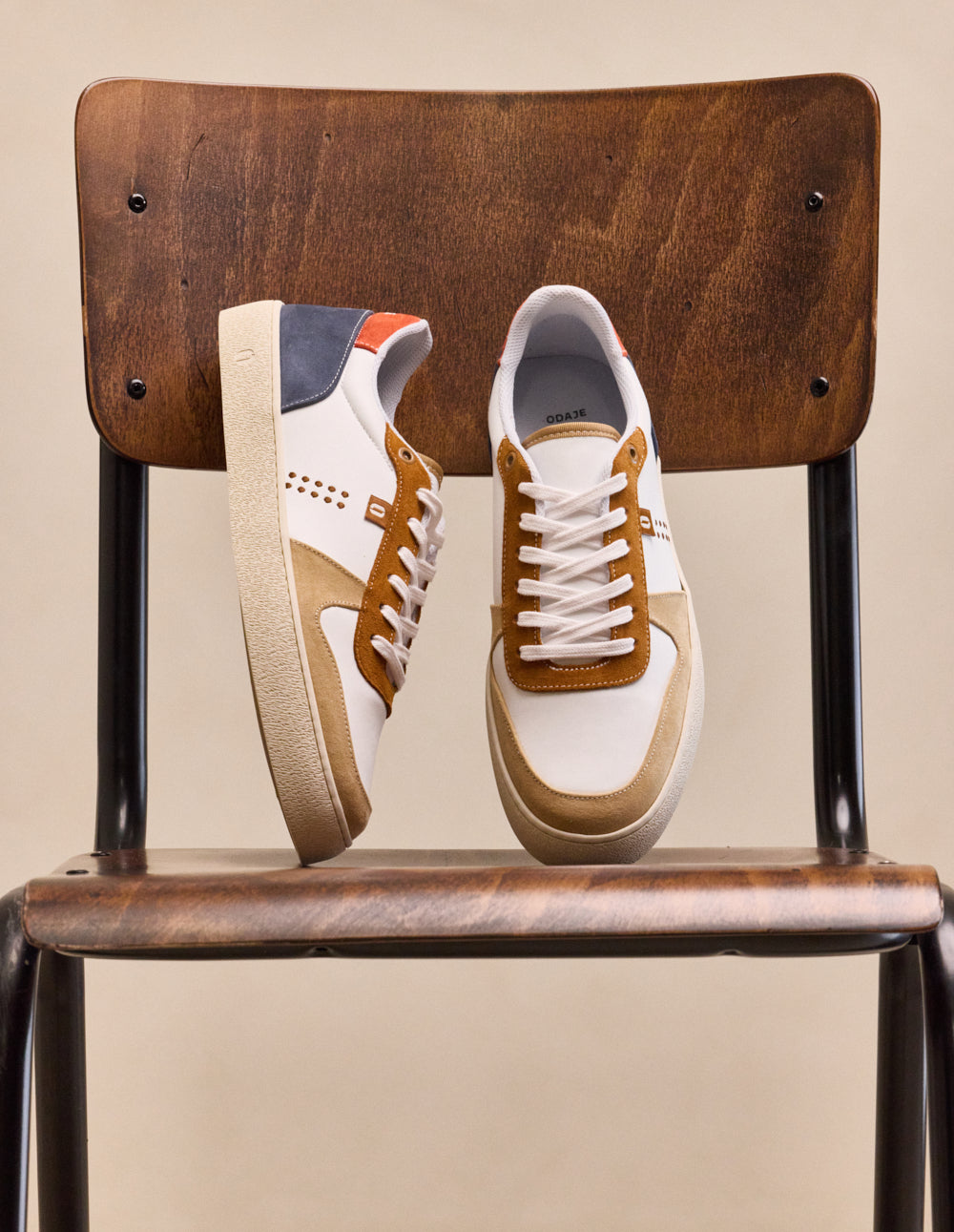 Baskets basses Arthur - Ambre blanc