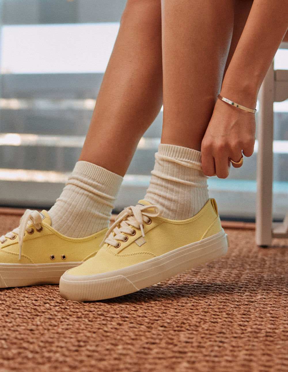 Asila low-top trainers - Lemon