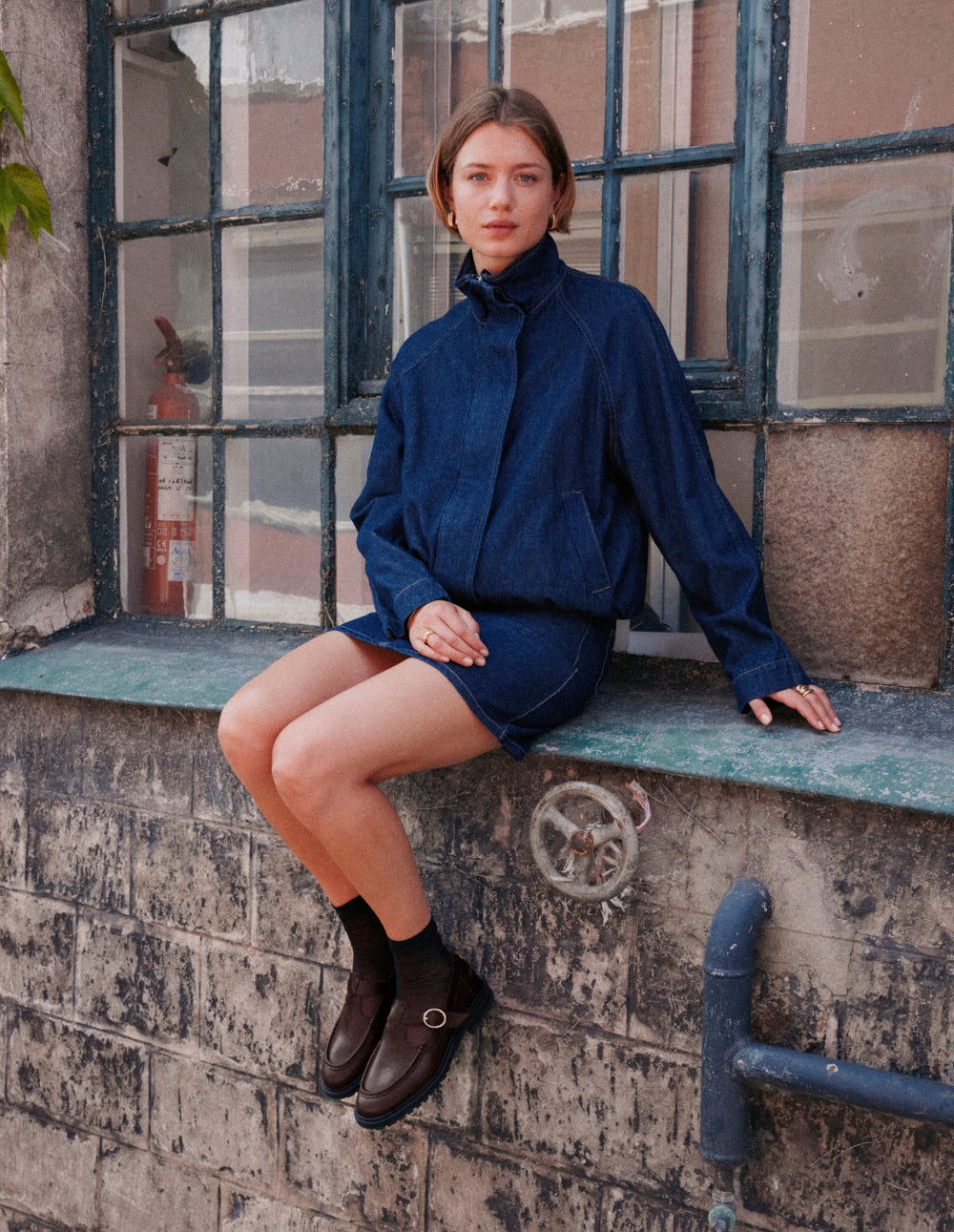 Derbies Ayro - Cuir pull-up marron