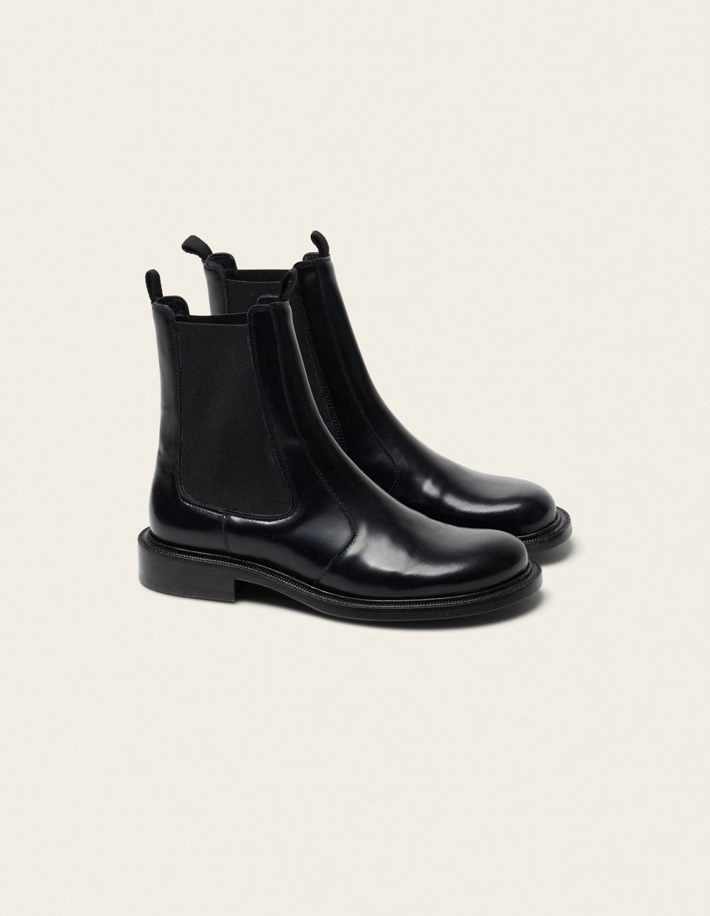 Bottines Bajy - Cuir box noir