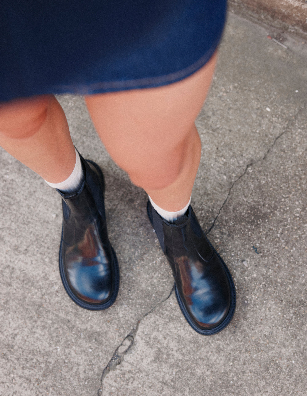 Bottines Bajy - Cuir box noir