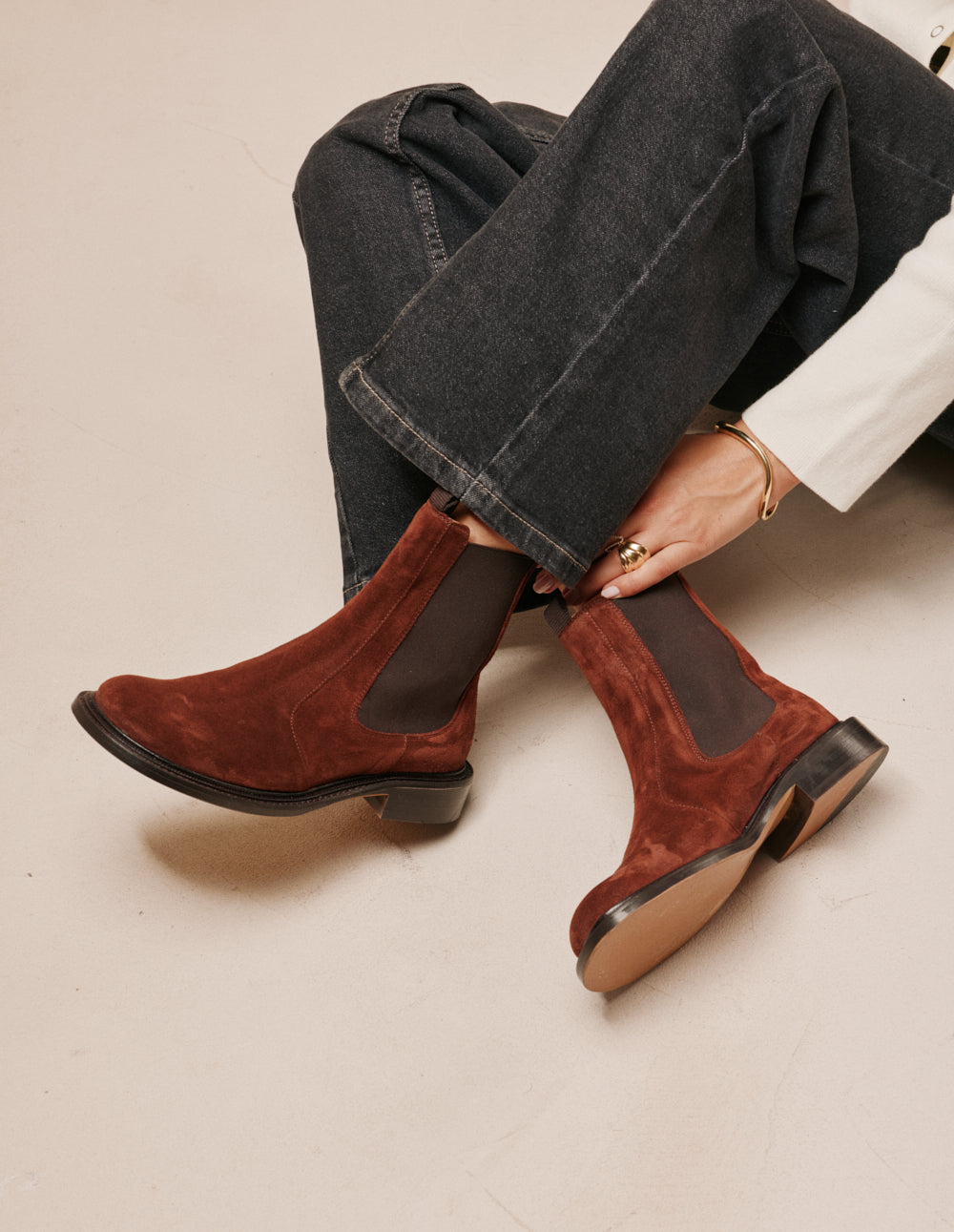 Bajy ankle boots - Brown suede