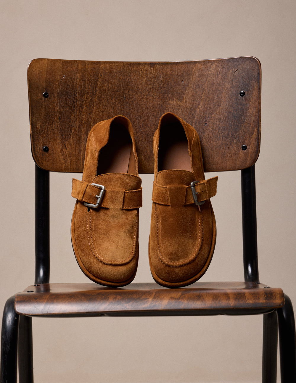 Mocassins Benel - Suède ambre