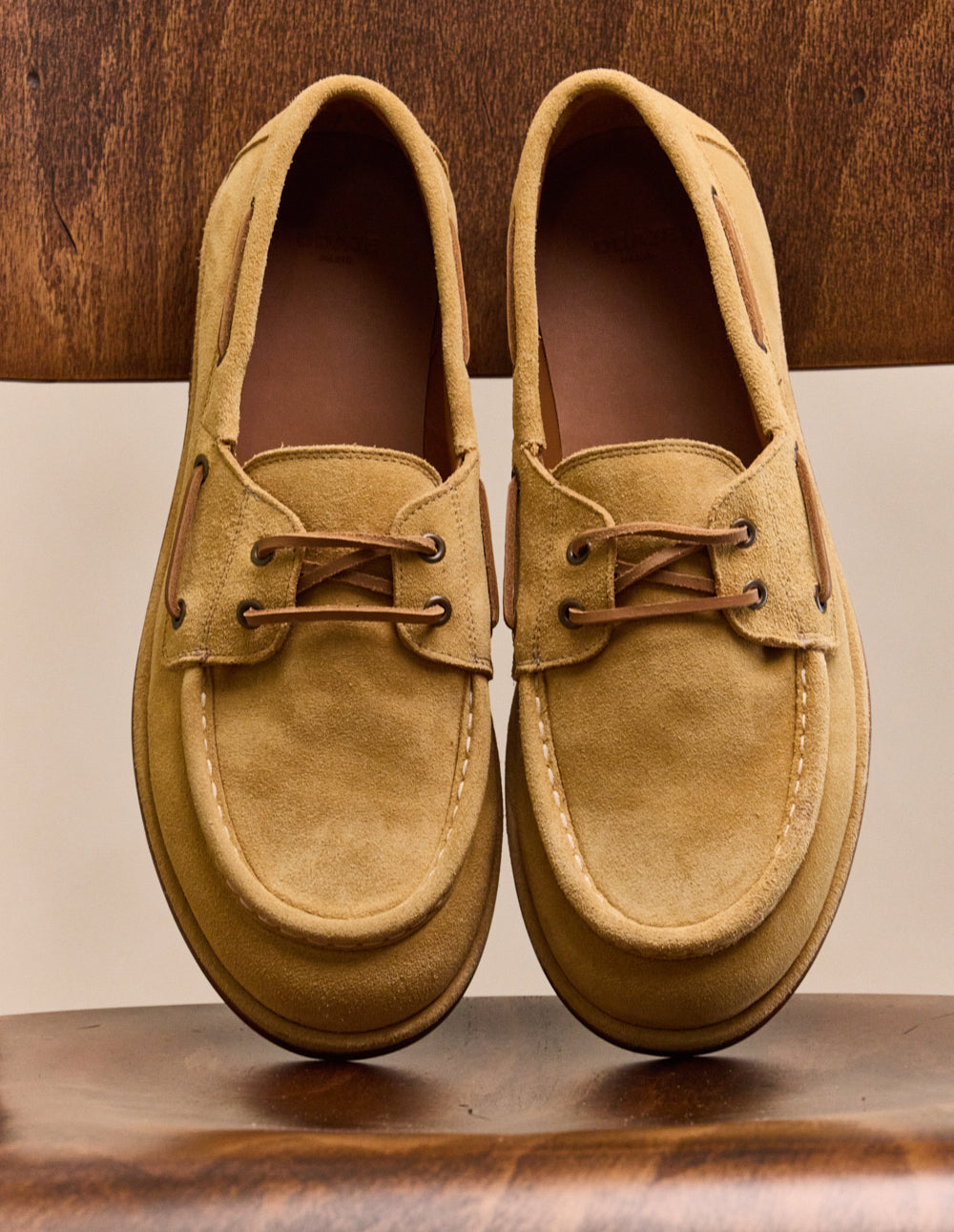Bosan Boat Shoes - Beige Suede