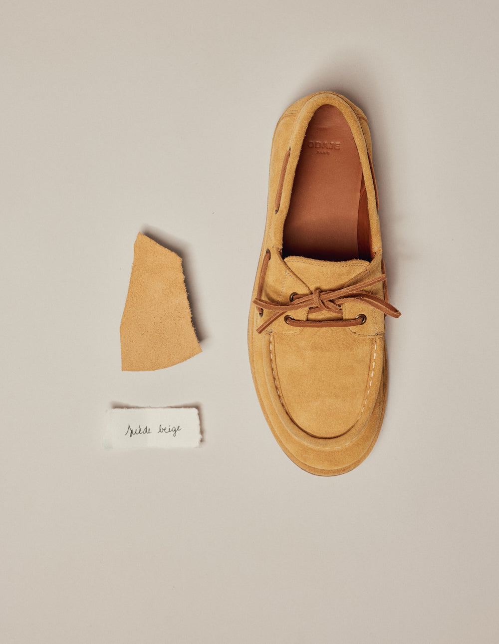 Bosan Boat Shoes - Beige Suede