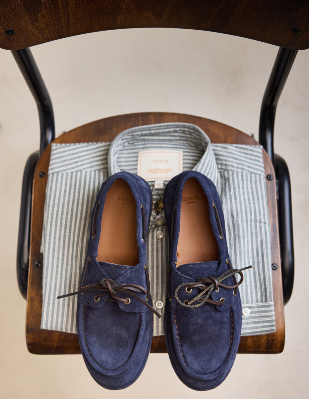 Bosan Boat Shoes - Navy Suede