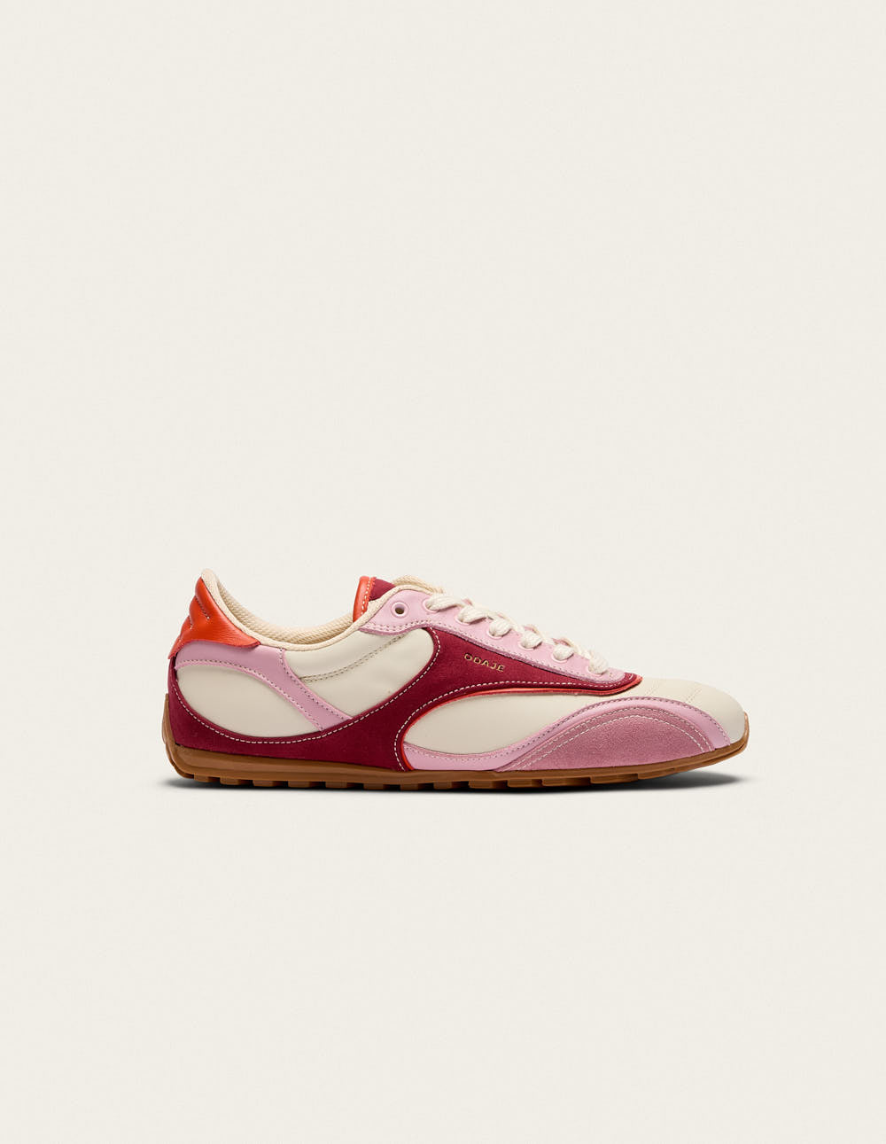 Chantua Rabe Chantua low-top trainers - Ecru pink burgundy
