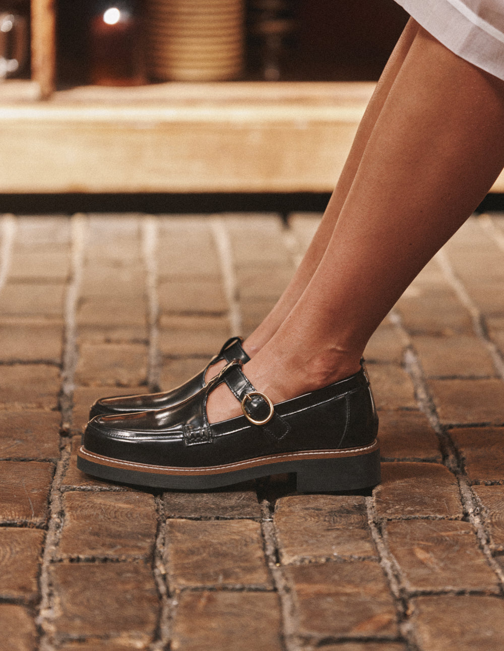 Derbies Carmen - Cuir box noir