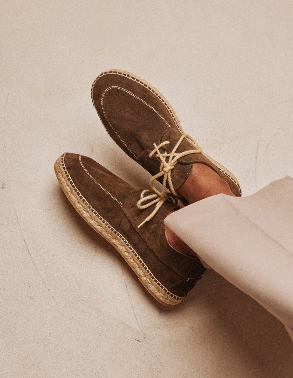 Charles Espadrilles - Khaki suede