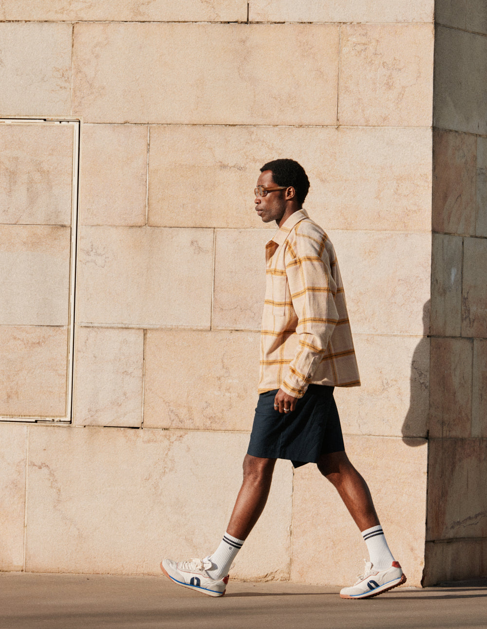 Baskets basses Crest - Beige écru brique